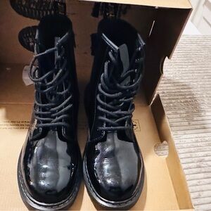 Dr. Martens Shiny Black Combat Boots